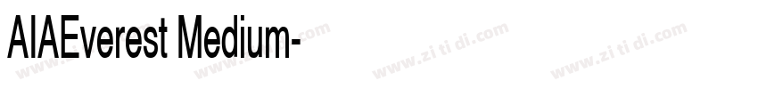 AIAEverest Medium字体转换